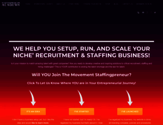 staffingpreneursacademy.com screenshot