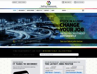 staffingprofessionals.co.uk screenshot