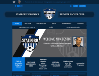 staffordsoccer.com screenshot