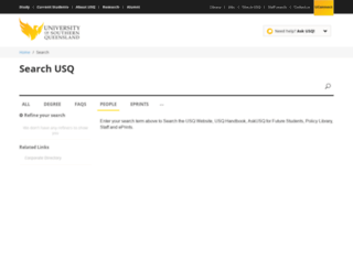 staffsearch.usq.edu.au screenshot