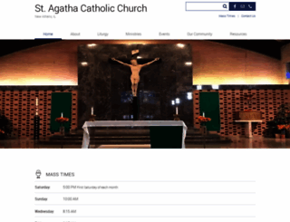 stagathaparish.com screenshot