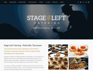 stageleftcatering.com screenshot