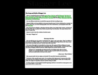 staggerlee.com screenshot