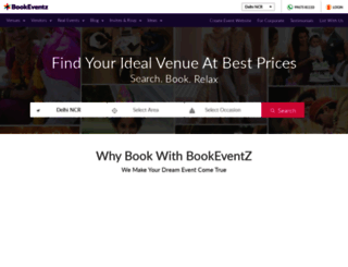 staging.bookeventz.com screenshot