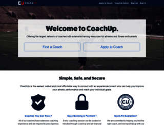 staging.coachup.com screenshot
