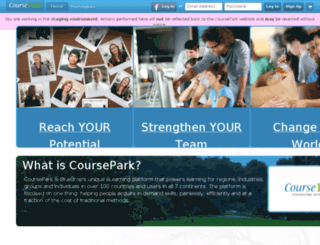 staging.coursepark.com screenshot