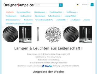 staging.designerlampe.com screenshot