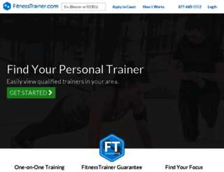 staging.fitnesstrainer.com screenshot