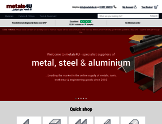 staging.metals4u.co.uk screenshot