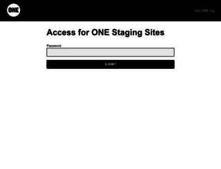 staging.one.org screenshot