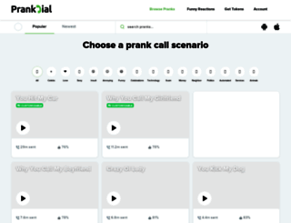 staging.prankdial.com screenshot
