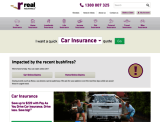 staging.realinsurance.com.au screenshot