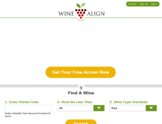 staging.winealign.com screenshot