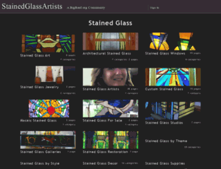stainedglassartists.org screenshot
