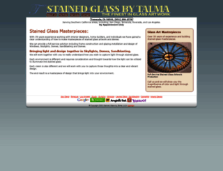stainedglassbytalma.com screenshot