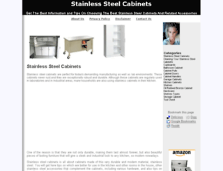 stainlesssteelcabinets.org screenshot