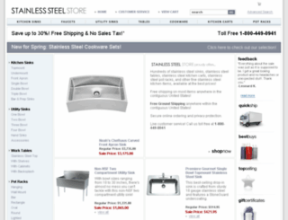 stainlesssteelstore.com screenshot