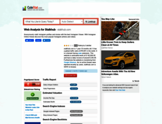 stalkhub.com.cutestat.com screenshot