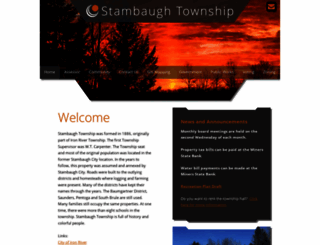 stambaughtownship.org screenshot