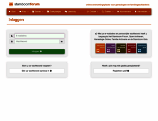 stamboomforum.nl screenshot