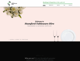 stamfordtablewarehire.co.uk screenshot