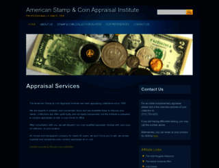 stamp-coin-appraisals.com screenshot