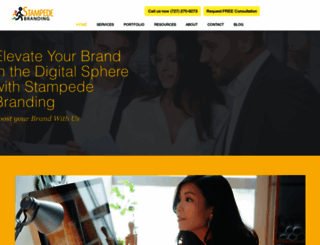 stampedebranding.com screenshot