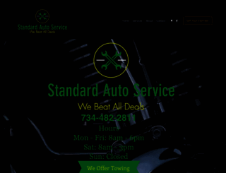 standardautoservice.com screenshot