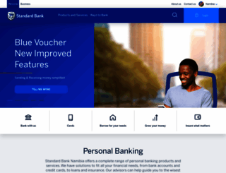 standardbank.com.na screenshot