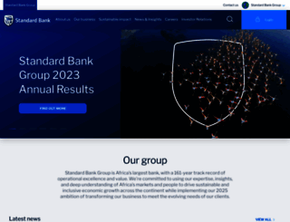 standardbank.com screenshot