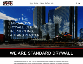 standarddrywall.com screenshot