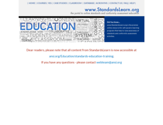 standardslearn.org screenshot