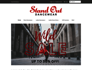 standoutdancewear.co.uk screenshot