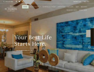 standrewsapartmenthomes.com screenshot