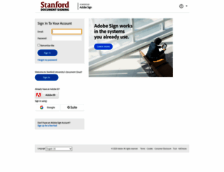 stanford.na1.echosign.com screenshot