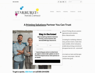 starburstprinting.com screenshot