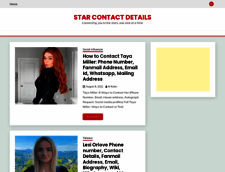 starcontactdetails.com screenshot