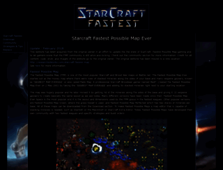 starcraftfastest.com screenshot
