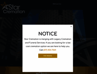 starcremation.com screenshot