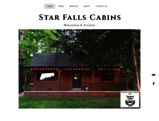 starfallscabins.com screenshot