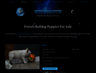 stargatefrenchbulldogs.com screenshot