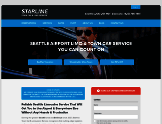 starlinetowncar.com screenshot