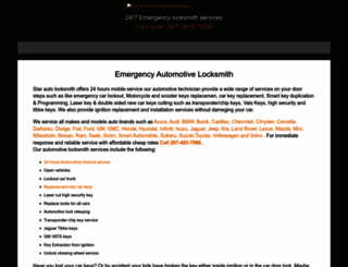 starlocksmithroadservice.com screenshot