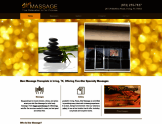 starmassageirvingtx.com screenshot