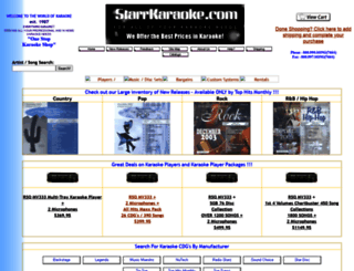 starrkaraoke.com screenshot