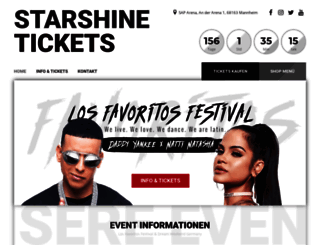 starshine-tickets.de screenshot