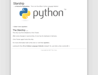 starship.python.net screenshot