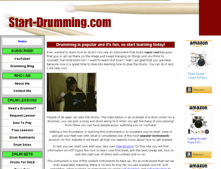 start-drumming.com screenshot