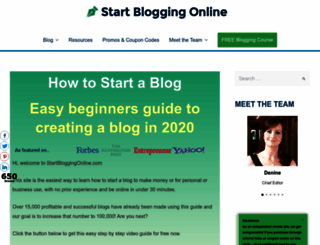startbloggingonline.com screenshot