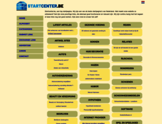 startcenter.be screenshot